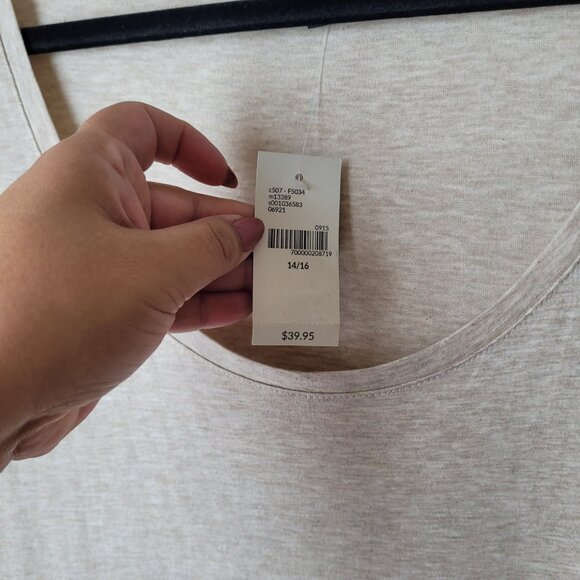 Lane Bryant Plus Size Lace Hem Blouse - Picture 6 of 8